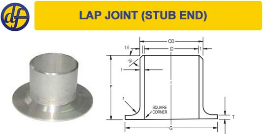Stub ends | lap joint dimensions