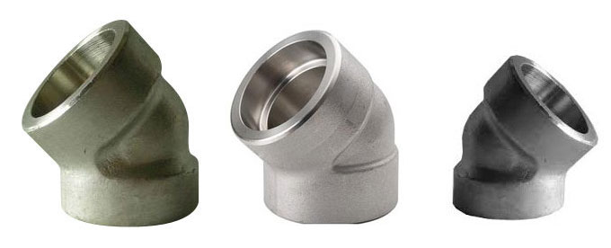 Forged 45 Deg Socket Weld Elbow Manufacturers & suppliers in India